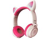 Fone De Ouvido Bluetooth Gato Gatinho Luzes Led Microfone - Altomex