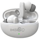 Fone de ouvido Bluetooth IMENSO True Wireless com cancelamento de ruído branco Fone de ouvido Bluetooth IMENSO True Wireless com cancelamento de ruído branco