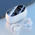 Fone de ouvido Bluetooth m47 Ear Clip Open Bone Conduction White