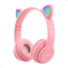 Fone De Ouvido Bluetooth Orelha Gatinho Infantil Led Sem Fio -