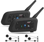 Fone de ouvido Bluetooth para motocicleta EJEAS V6 Pro 2 Riders Intercom