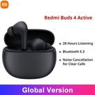 Fone De Ouvido Bluetooth Redmi Buds 4 Active Xiaomi Black