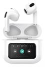 Fone De Ouvido Bluetooth Sem Fio Tws In-ear Tela Touch Lcd Cor Branco Basike Fone De Ouvido Bluetooth Sem Fio Tws In-ear Tela Touch Lcd Cor Branco Basike