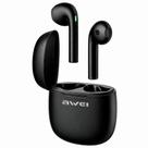 Fone De Ouvido Bluetooth TWS Sem Fio T28 Baixa Latência Resistente à Água Awei 6h Bateria Som Potente