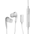 Fone de Ouvido Branco Com Fio USB-C Microfone - Borracha