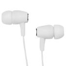 Fone de Ouvido Branco com Microfone e Controle de Volume