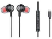 Fone de Ouvido Bright Ghost com Microfone Cancelamento de Ruído Esportivo Intra-auricular Preto