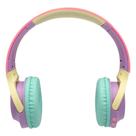 Fone De Ouvido Color Block Menina Lilás Adesivos Puket Fone De Ouvido Color Block Menina Lilás Adesivos Puket