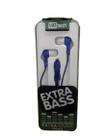 Fone de ouvido colors com microfone extra bass 1,3 m