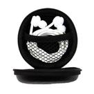 Fone de Ouvido com Case Redondo Branco MAX-07 - MaxMídia