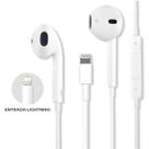 Fone De Ouvido Com Fio Conector Lightning Com Microfone Branco