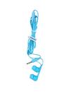 Fone de Ouvido com Fio e Estojo Conector P2 - Azul Claro