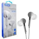 Fone de Ouvido com Fio e Microfone Branco