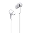 Fone de Ouvido Com fio F52 Wallo tipo c Imersão Sonora e Conforto Superior cor branco