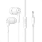 Fone De Ouvido Com Fio Microfone P2 Celular Intra-auricular Cor Branco