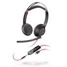 Fone de Ouvido com Fio Poly Blackwire 5220 - com Microfone e Cancelamento de Ruído