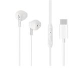 Fone de ouvido com microfone intra auricular h35 tipo c branco vq h35 74645 Fone de ouvido com microfone intra auricular h35 tipo c branco vq h35 74645
