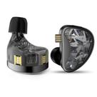 Fone de ouvido com monitor intra-auricular KZ AS24 24BA com drivers de alto desempenho