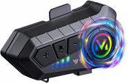 Fone De Ouvido Comunicador BT 5.3 Para Capacete De Motocicleta Com Microfone