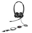 Fone de ouvido Cyber Acoustics AC-304C USB-C com cancelamento de ruído AI