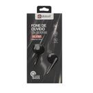 Fone de Ouvido DC-F80 com Microfone e Conector Tipo C PRETO