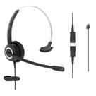 Fone de ouvido de escritório RJ9 com fio HD Voice para MITEL Nortel NEC Polycom