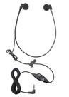 Fone de ouvido de transcrição ECS WordHear-O 3,5 mm com controle de volume