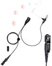 Fone de ouvido de vigilância com microfone para rádios Motorola XPR 3300e