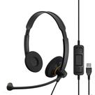 Fone de Ouvido EPOS Sennheiser SC 60 USB ML com Som HD - Preto
