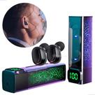 Fone de Ouvido Esportivo Bluetooth 5.3 com Luzes LED e Toque Sensível USB 5V LEFE50