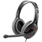 Fone de ouvido gamer headset c/ microfone - preto/vermelho