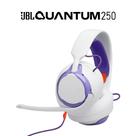 Fone de Ouvido Gamer Headset JBL Quantum 250 Branco USB com Som Imersivo e Iluminação RGB