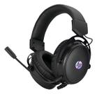 Fone De Ouvido Gamer Hp Dhe8005u Preto 50mm Usb Com Luz Led Preto