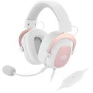 Fone de Ouvido Gamer Redragon Zeus 2 H510W - Branco/Ouro Rosa