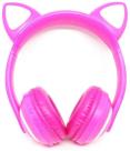 Fone De Ouvido Headphone Bluetooth Com Orelha De Gato Rosa
