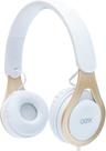 Fone de Ouvido Headset com Microfone OEX Drop HS210 - Branco com dourado