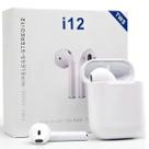Fone de Ouvido i12 Branco Touch Bluetooth Sem Fio Microfone