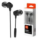 Fone de ouvido in ear com fio e microfone p3 jbl c50hi preto Fone de ouvido in ear com fio e microfone p3 jbl c50hi preto