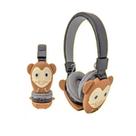 Fone de ouvido infantil crianca bluetooth fm sd macaco lc-866
