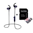 Fone De Ouvido Intra Auricular Bluetooth + Cartão Memória