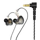 Fone de ouvido intra-auricular DX2 HiFi 10mm Dynamic Driver preto