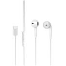 Fone de Ouvido Intra-Auricular Lecoo - com Microfone - Conector USB-C - Branco - EH104WH-C