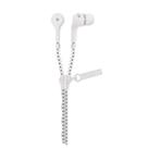 Fone De Ouvido Intra Auricular Moderno com Zíper Oex Fn400 Branco Cód. 1203