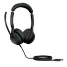 Fone de Ouvido Jabra Evolve2 50 com Fio - Estéreo e Conforto AirComfort (Preto)
