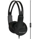 Fone de ouvido Koss UR10i leve com fio preto com microfone