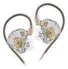 Fone De Ouvido Kz Edx Lite Dj Musical Retorno Palco In-ear Transparente