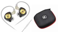 Fone De Ouvido Kz Edx Ultra Com Microfone na cor Preto e Case KZ