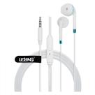 Fone De Ouvido Lelong Com Microfone Sem Ruído Le-0218 Branco Com Azul Fone De Ouvido Lelong Com Microfone Sem Ruído Le-0218 Branco Com Azul