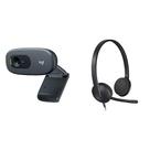 Fone de Ouvido Logitech H340 USB Stereo - Compatível com Windows e Mac