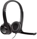 Fone de ouvido Logitech H390 Fones de ouvido estéreo com fio com câncer de ruído